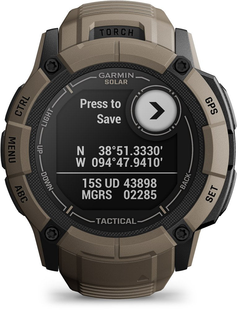 Garmin Instinct® 2X Solar Tactical Edition – GPS Multisport Smartwatch